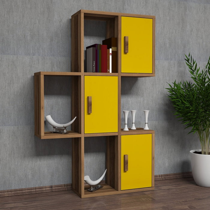 Hanah Home Flora - Nogal y Amarillo